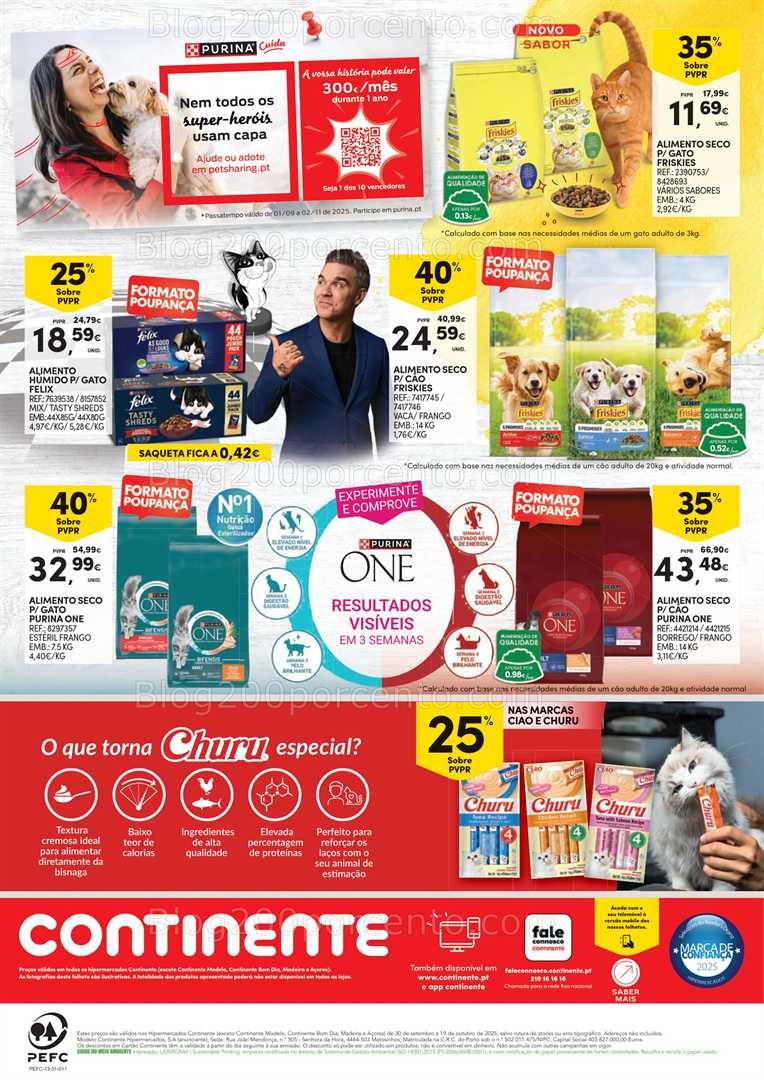 Antevisão Folheto CONTINENTE Feira Animal Promoções de 30 setembro a 19 outubro
