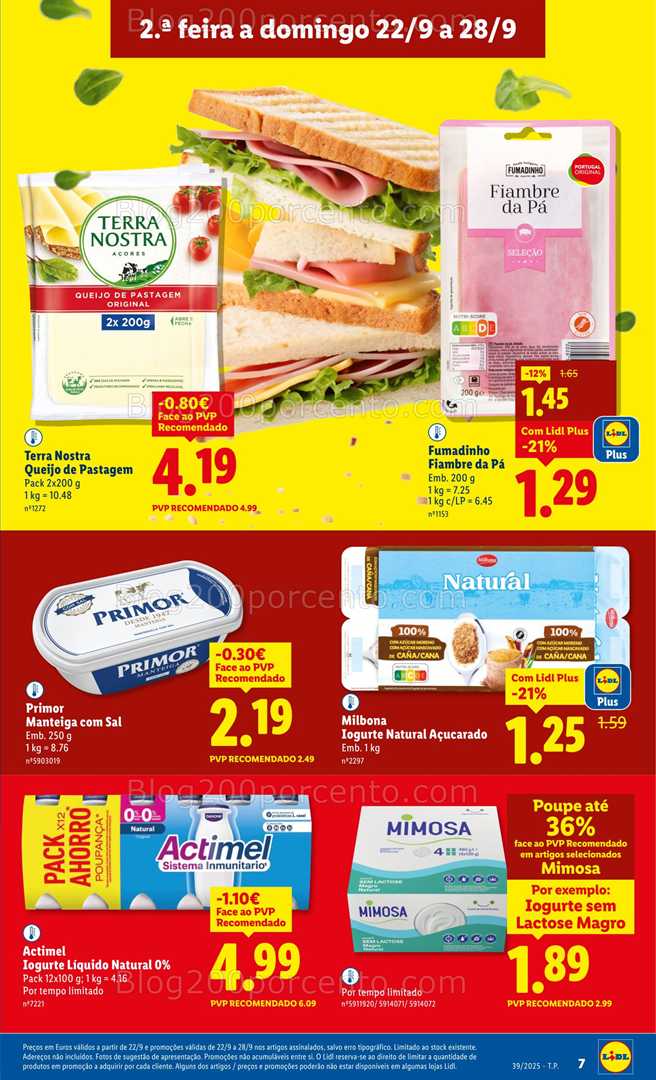 Antevisão Folheto LIDL Promoções de 22 a 28 setembro