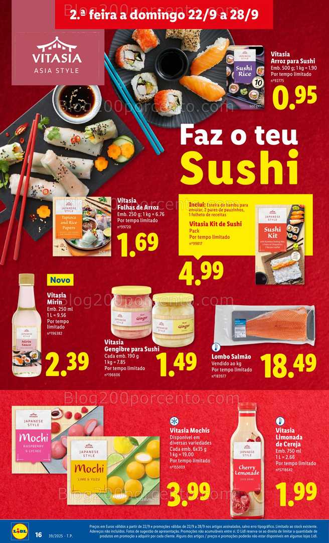 Antevisão Folheto LIDL Promoções de 22 a 28 setembro