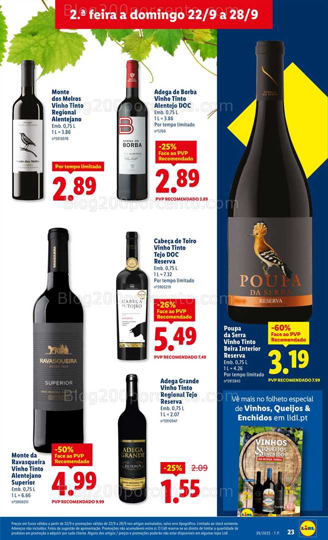 Antevisão Folheto LIDL Promoções de 22 a 28 setembro