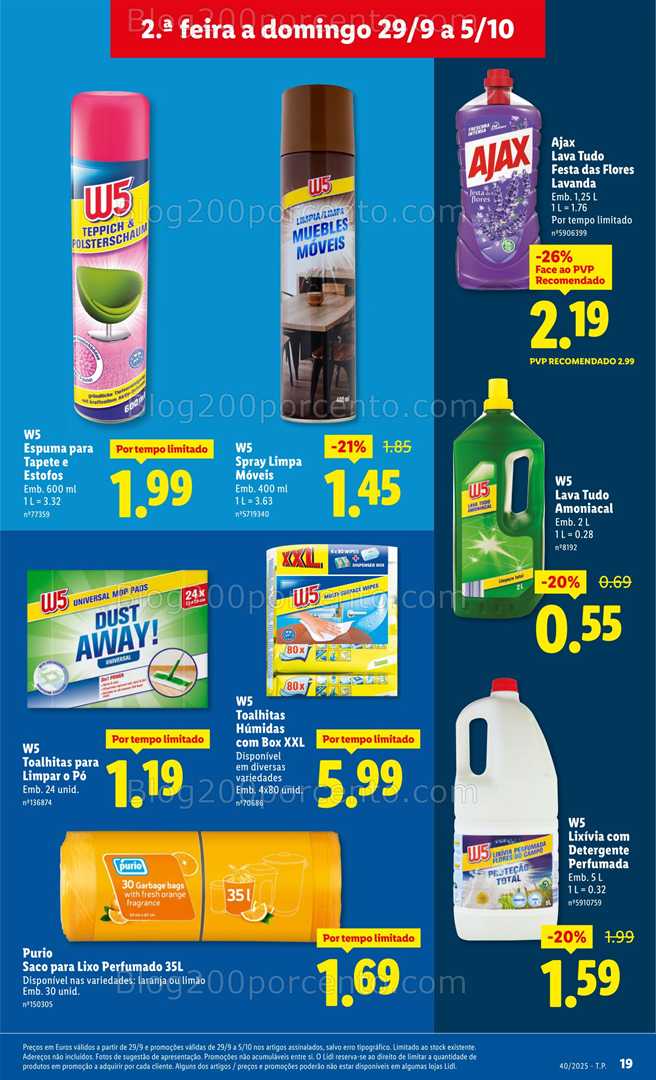 Antevisão Folheto LIDL Promoções de 29 setembro a 5 outubro - Edição Digital