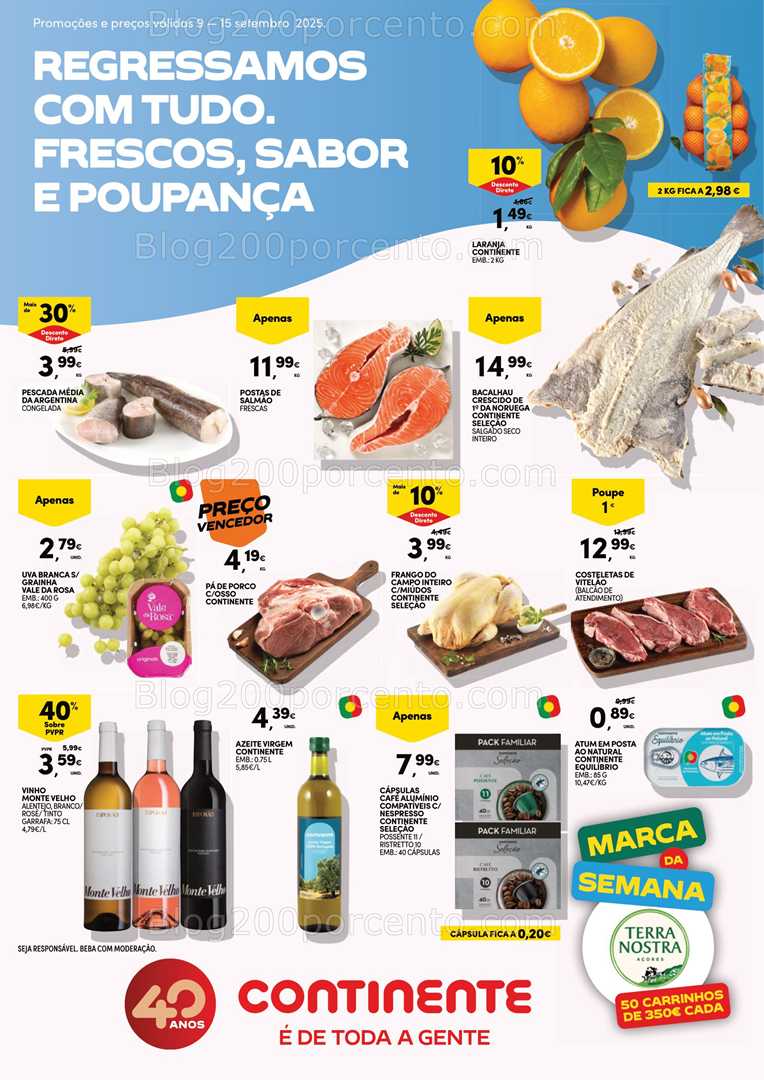 Antevisão Folheto CONTINENTE - Bom Dia Promoções de 9 a 15 setembro