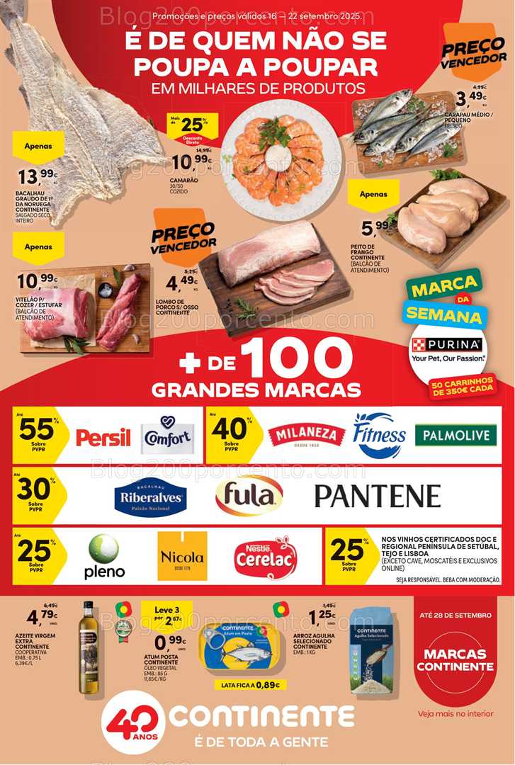 Antevisão Folheto CONTINENTE Promoções de 16 a 22 setembro - Versão Digital