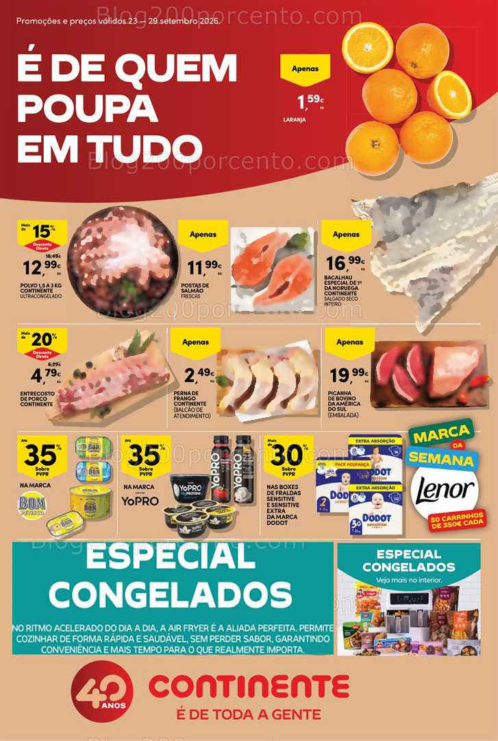 Antevisão Folheto CONTINENTE Promoções de 23 a 29 setembro - Edição Digital