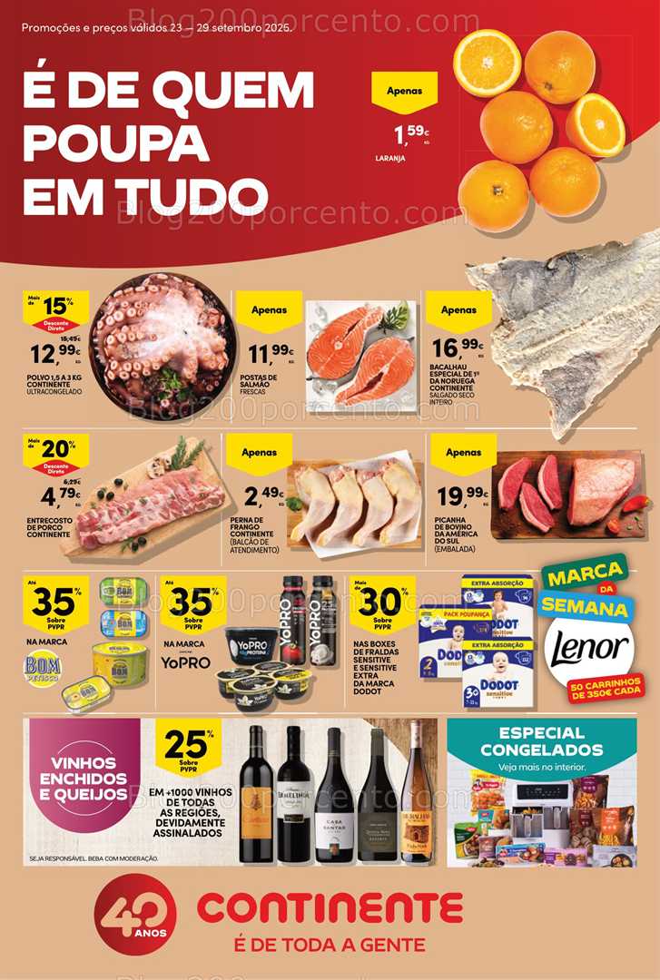 Antevisão Folheto CONTINENTE Promoções de 23 a 29 setembro - Edição Digital