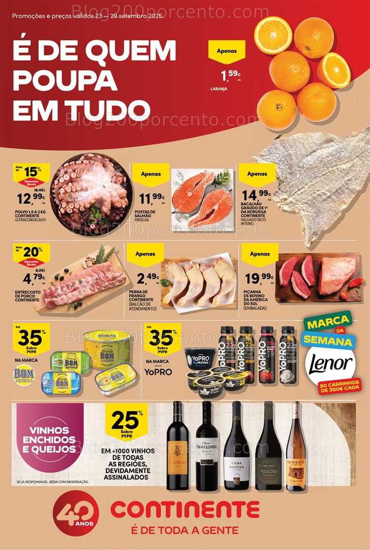 Antevisão Folheto CONTINENTE Bom Dia Promoções de 23 a 29 setembro