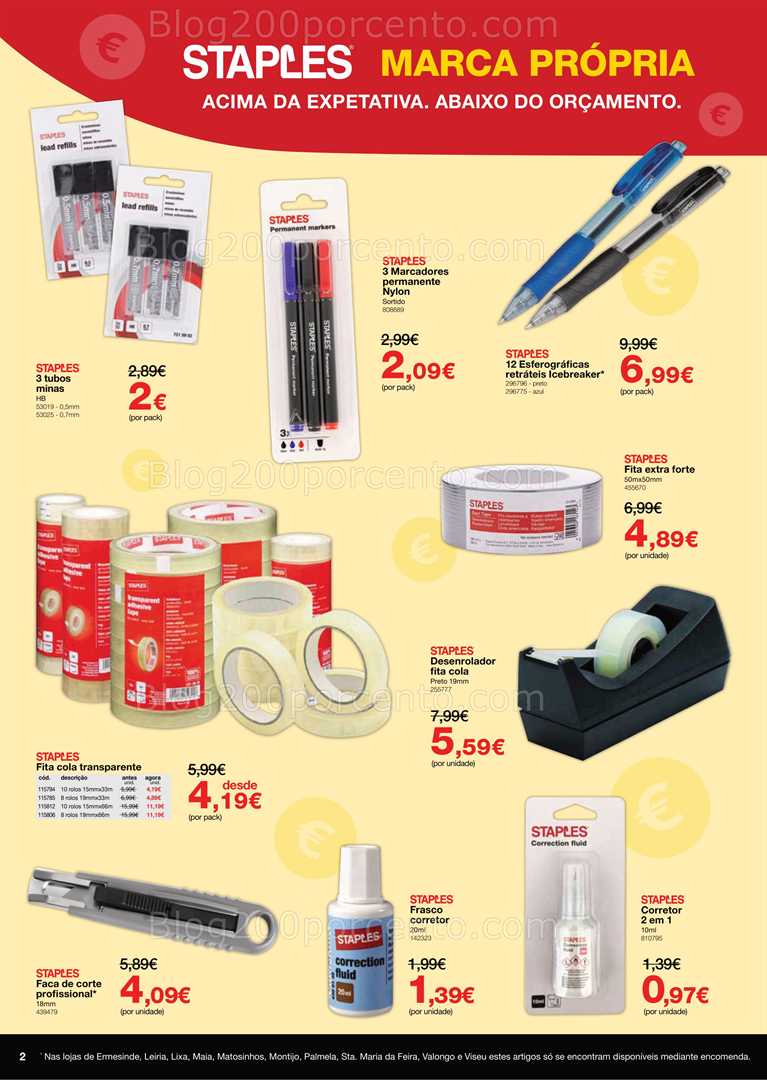 Antevisão Folheto STAPLES Promoções de 29 setembro a 5 outubro