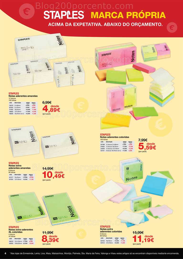 Antevisão Folheto STAPLES Promoções de 29 setembro a 5 outubro