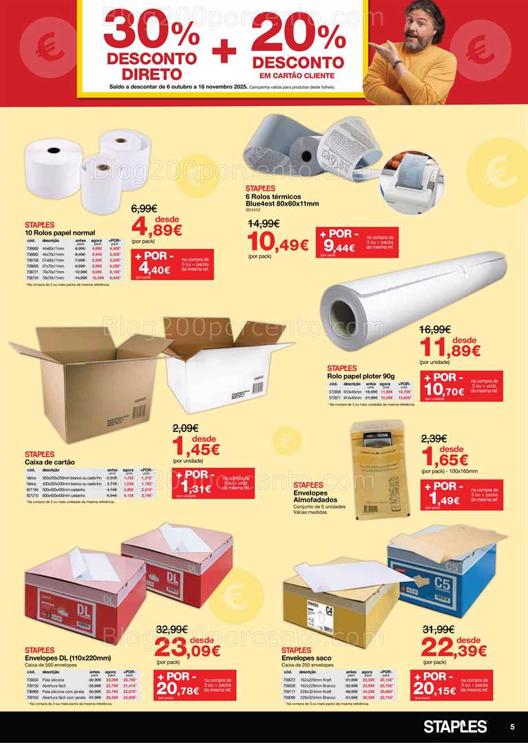 Antevisão Folheto STAPLES Promoções de 29 setembro a 5 outubro