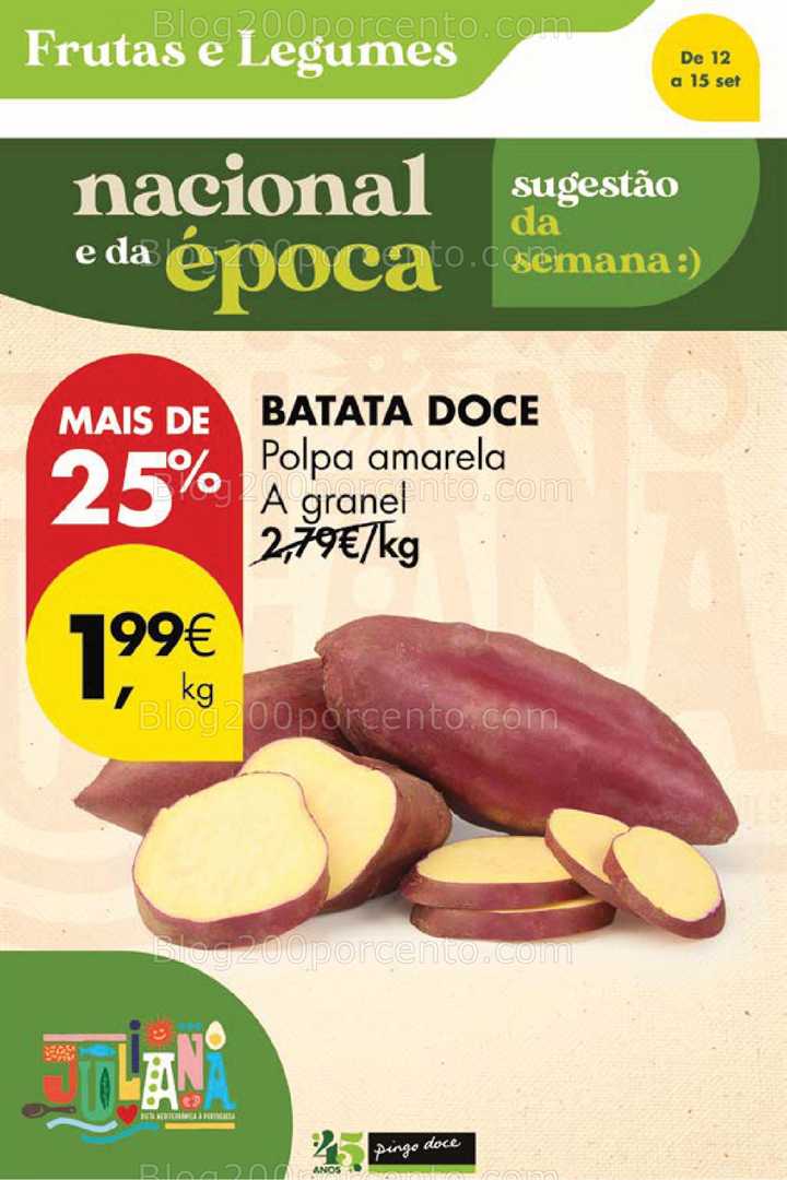 Antevisão Folheto PINGO DOCE Promoções Fim de Semana - 12 a 15 setembro