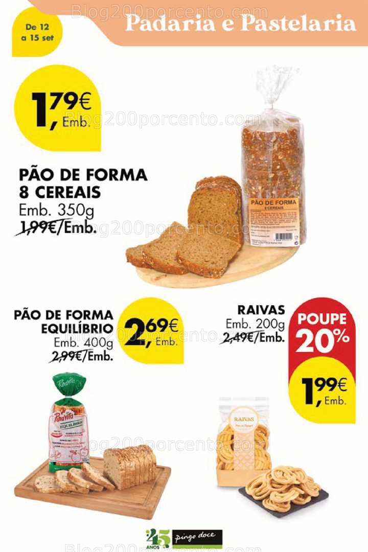 Antevisão Folheto PINGO DOCE Promoções Fim de Semana - 12 a 15 setembro