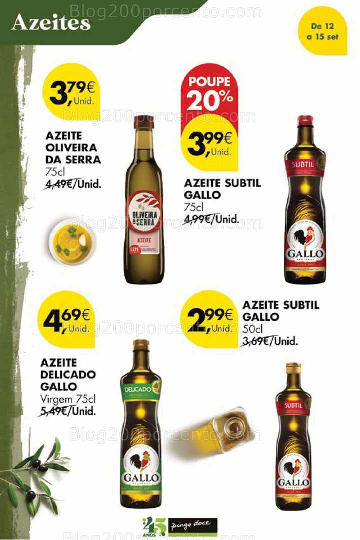 Antevisão Folheto PINGO DOCE Promoções Fim de Semana - 12 a 15 setembro