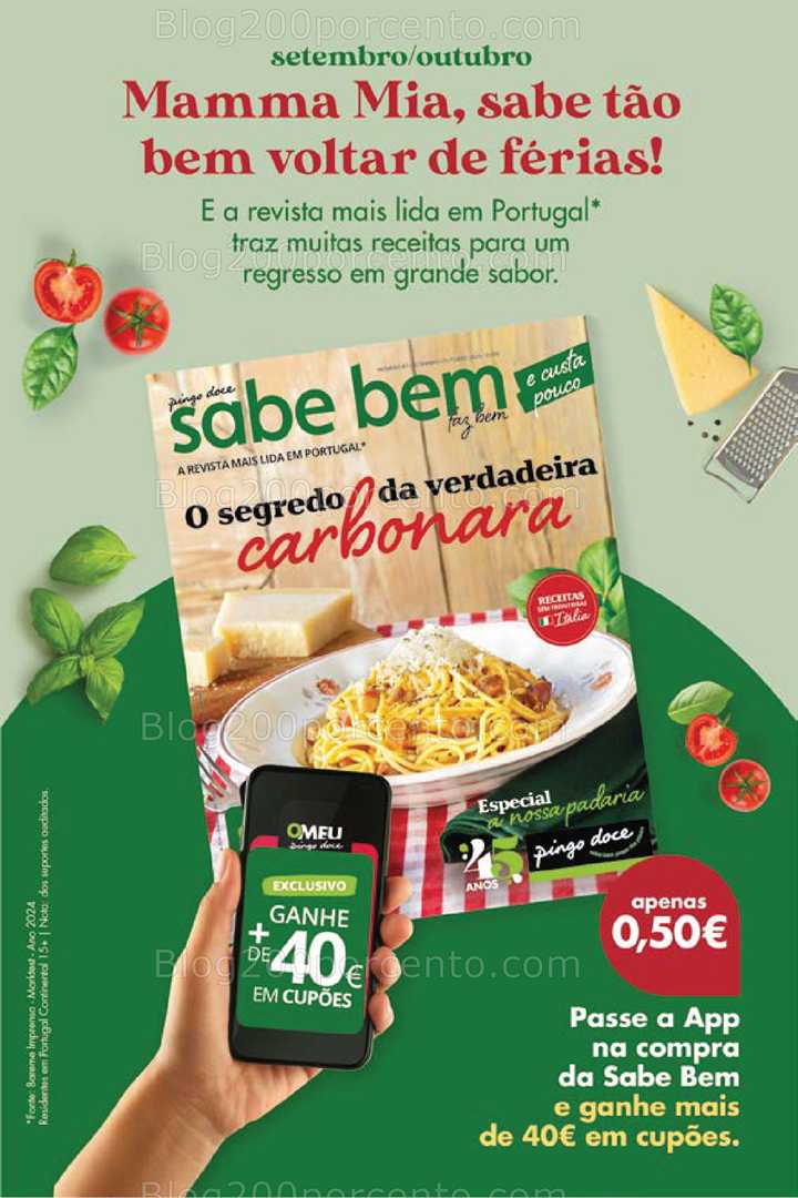 Antevisão Folheto PINGO DOCE Promoções Fim de Semana - 12 a 15 setembro