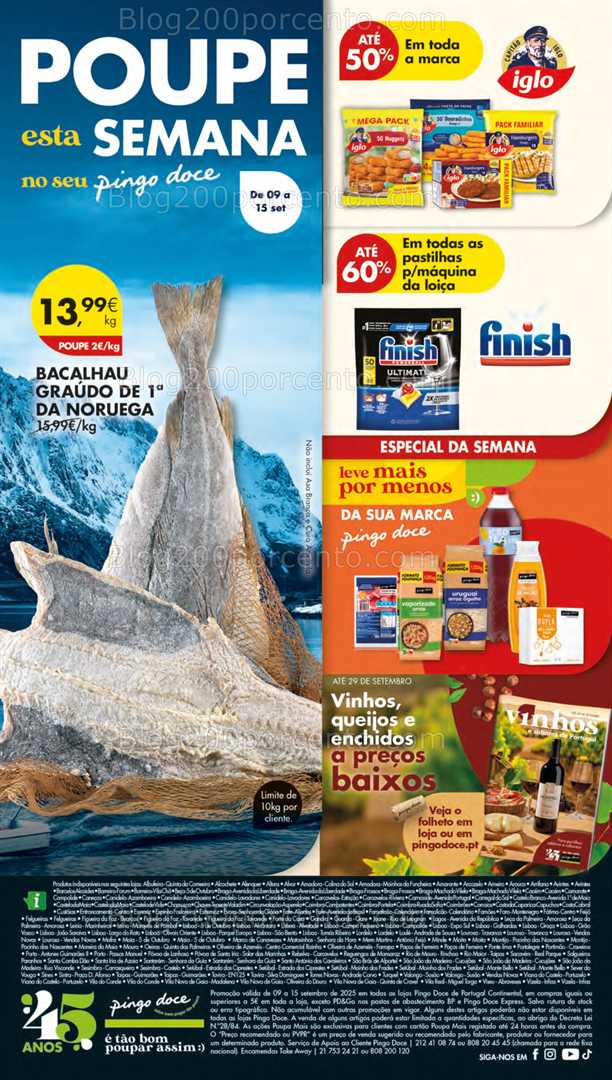 Antevisão Folheto PINGO DOCE Promoções de 9 a 15 setembro - Edição Digital