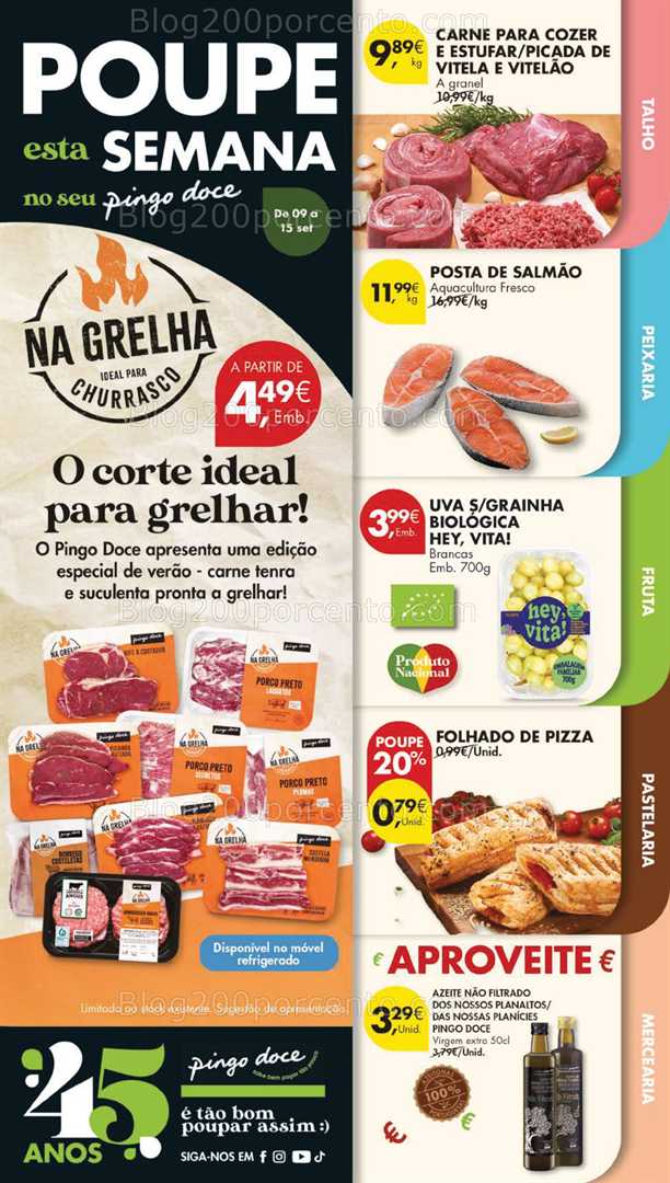 Antevisão Folheto PINGO DOCE Lojas Grandes Promoções de 9 a 15 setembro