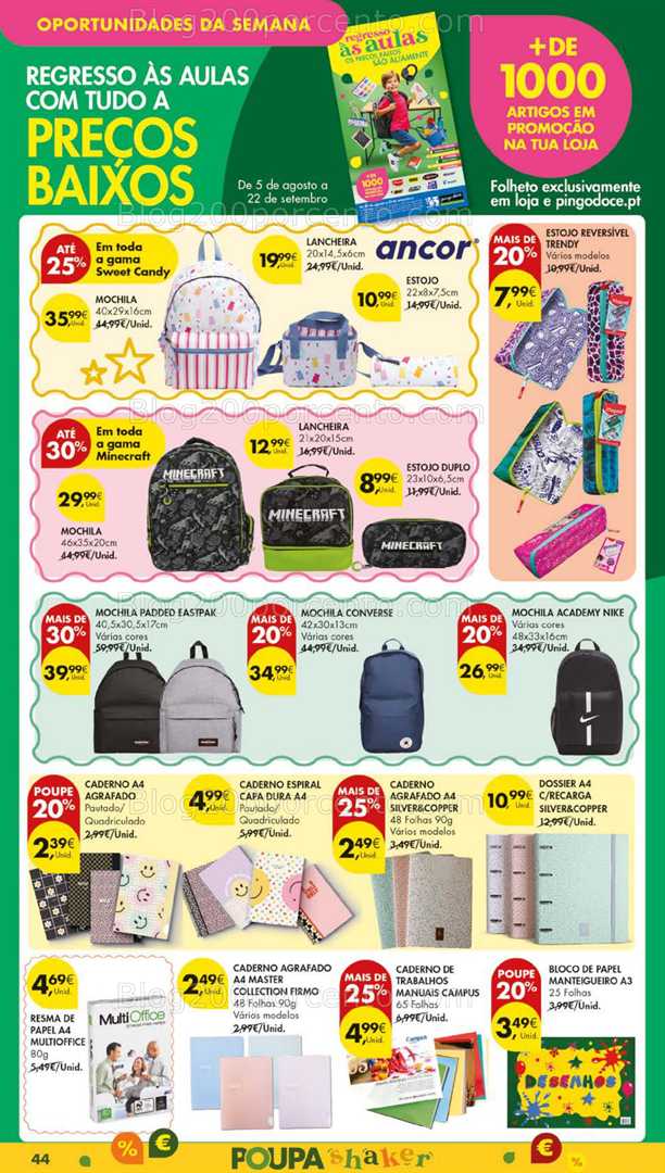 Antevisão Folheto PINGO DOCE Lojas Grandes Promoções de 9 a 15 setembro