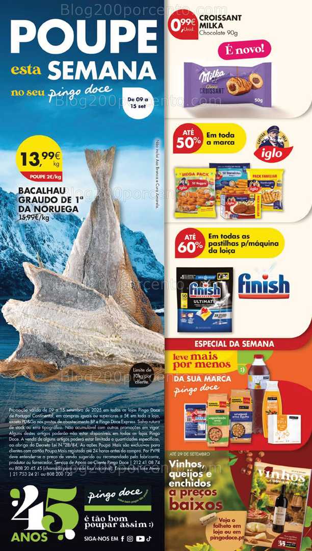 Antevisão Folheto PINGO DOCE Lojas Grandes Promoções de 9 a 15 setembro