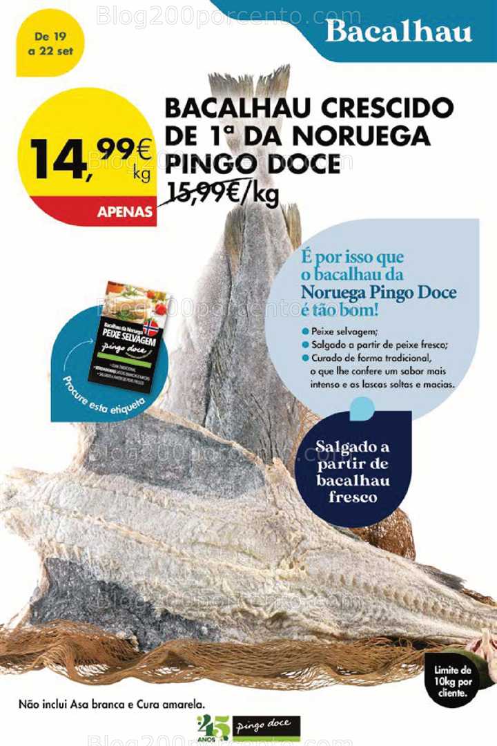 Antevisão Folheto PINGO DOCE Promoções Fim de Semana - 19 a 22 setembro