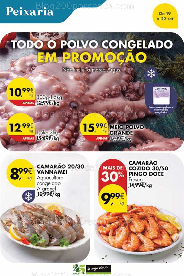 Antevisão Folheto PINGO DOCE Promoções Fim de Semana - 19 a 22 setembro