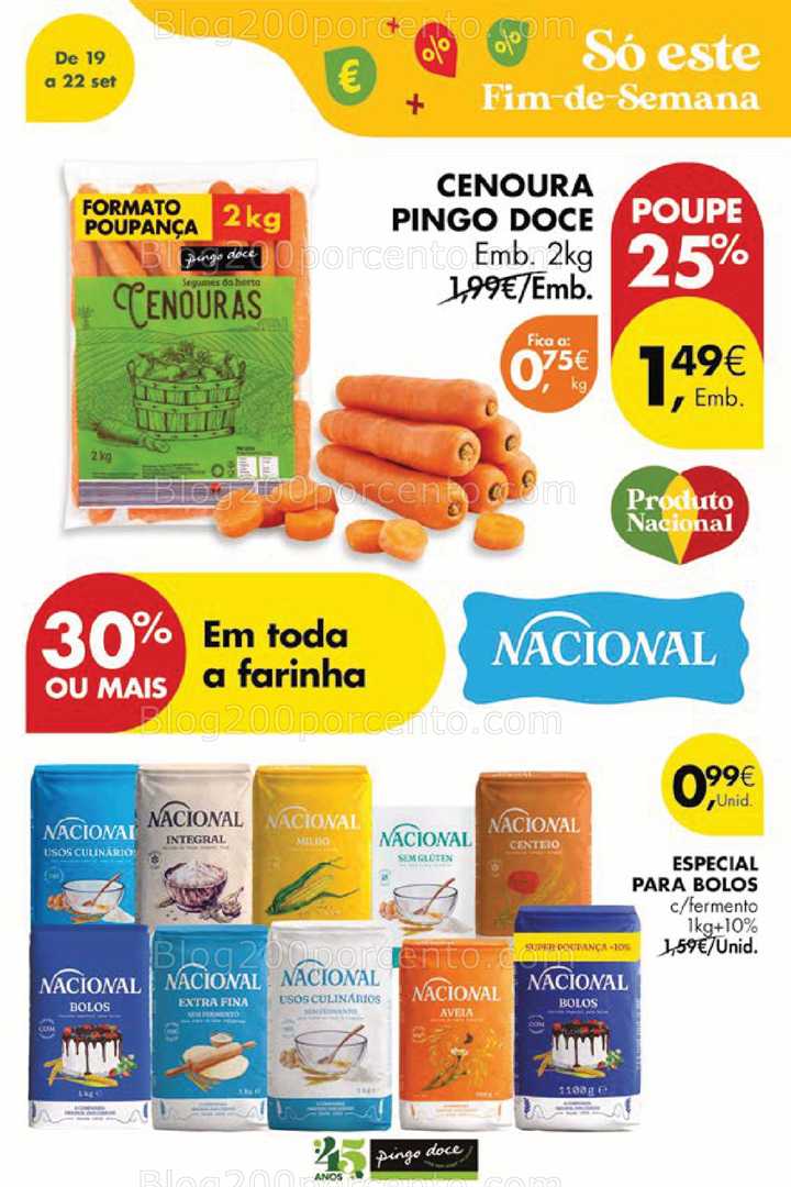 Antevisão Folheto PINGO DOCE Promoções Fim de Semana - 19 a 22 setembro