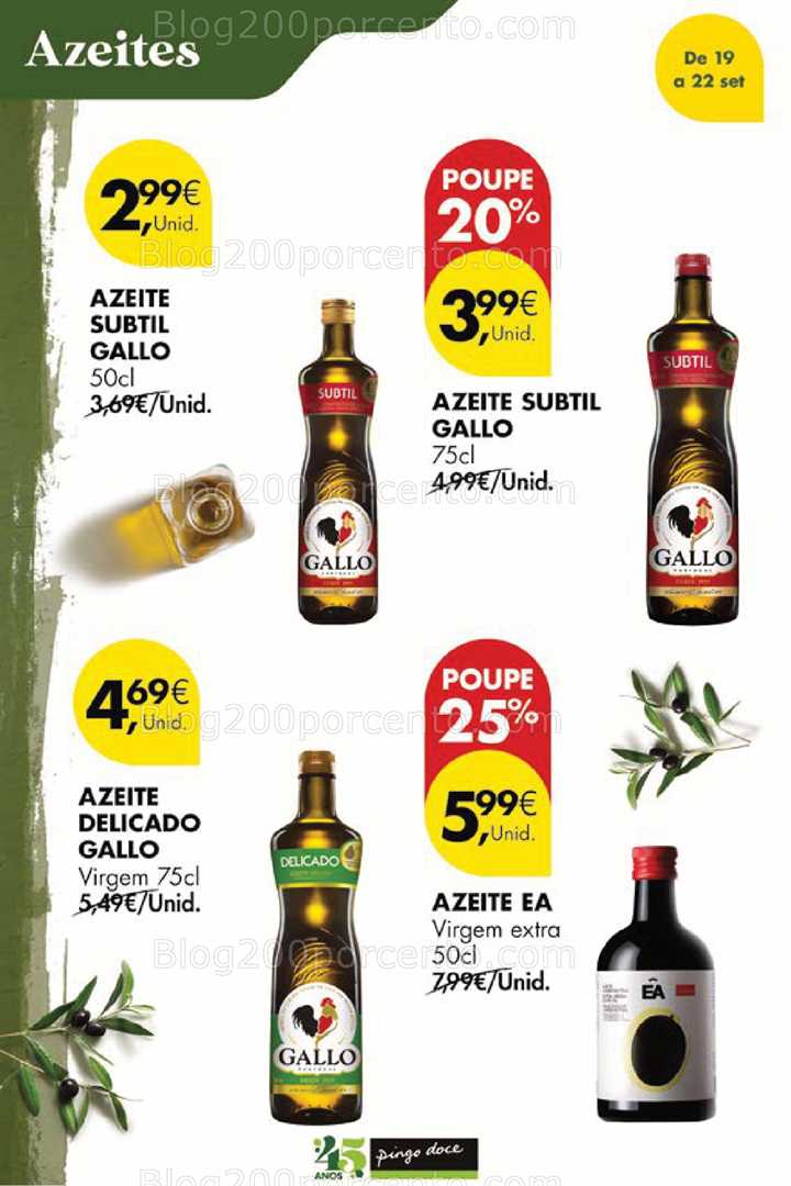 Antevisão Folheto PINGO DOCE Promoções Fim de Semana - 19 a 22 setembro