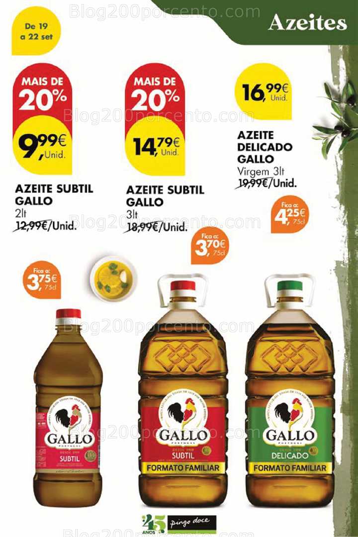 Antevisão Folheto PINGO DOCE Promoções Fim de Semana - 19 a 22 setembro