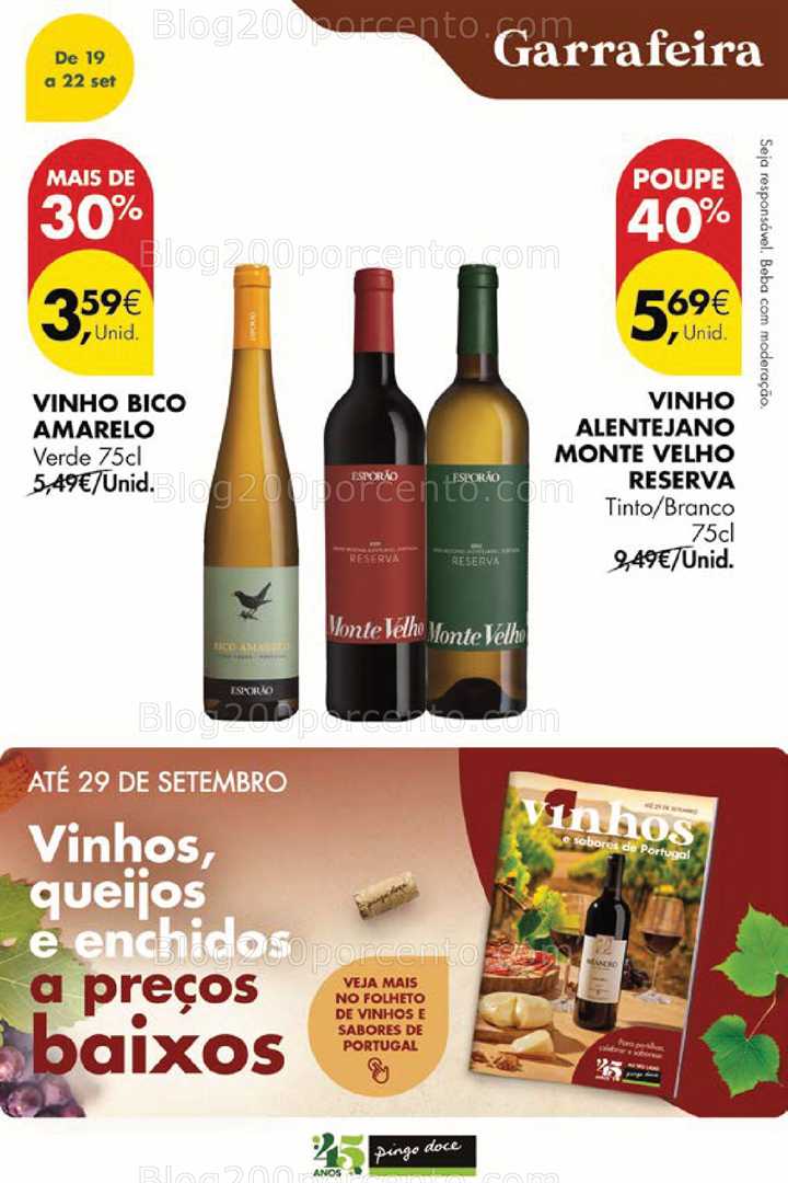 Antevisão Folheto PINGO DOCE Promoções Fim de Semana - 19 a 22 setembro