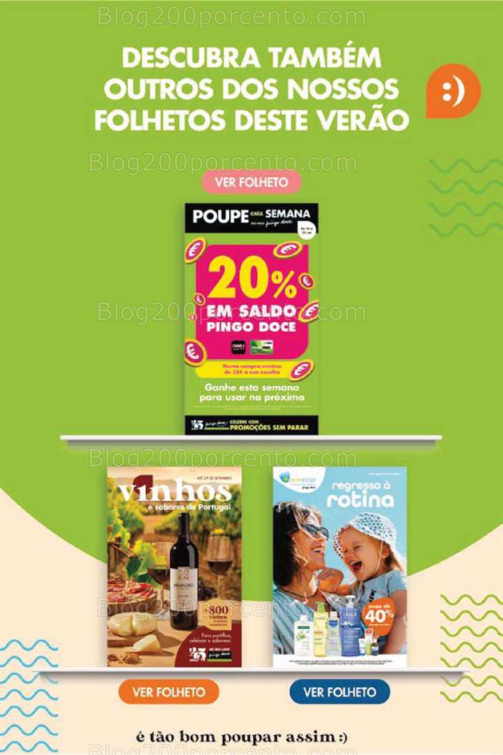 Antevisão Folheto PINGO DOCE Promoções Fim de Semana - 19 a 22 setembro