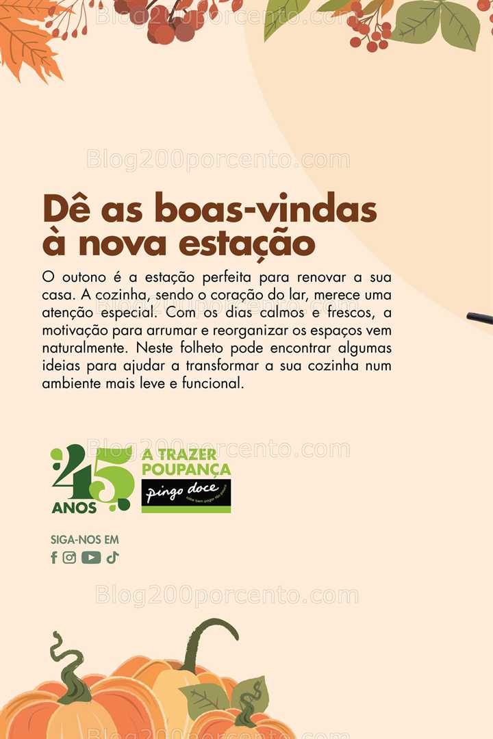 Antevisão Folheto PINGO DOCE Bazar Outono Promoções de 23 setembro a 20 outubro
