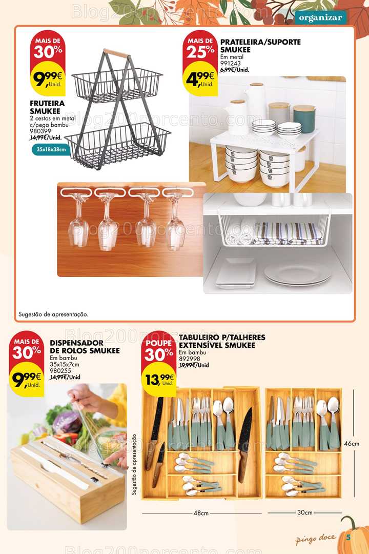 Antevisão Folheto PINGO DOCE Bazar Outono Promoções de 23 setembro a 20 outubro