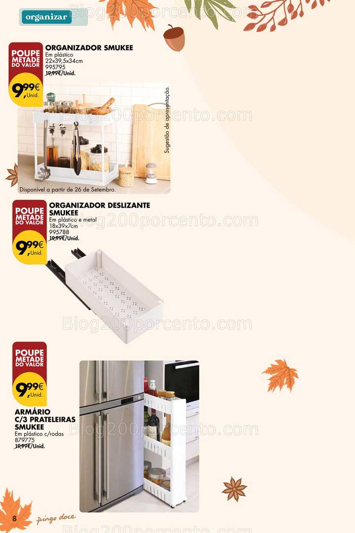 Antevisão Folheto PINGO DOCE Bazar Outono Promoções de 23 setembro a 20 outubro
