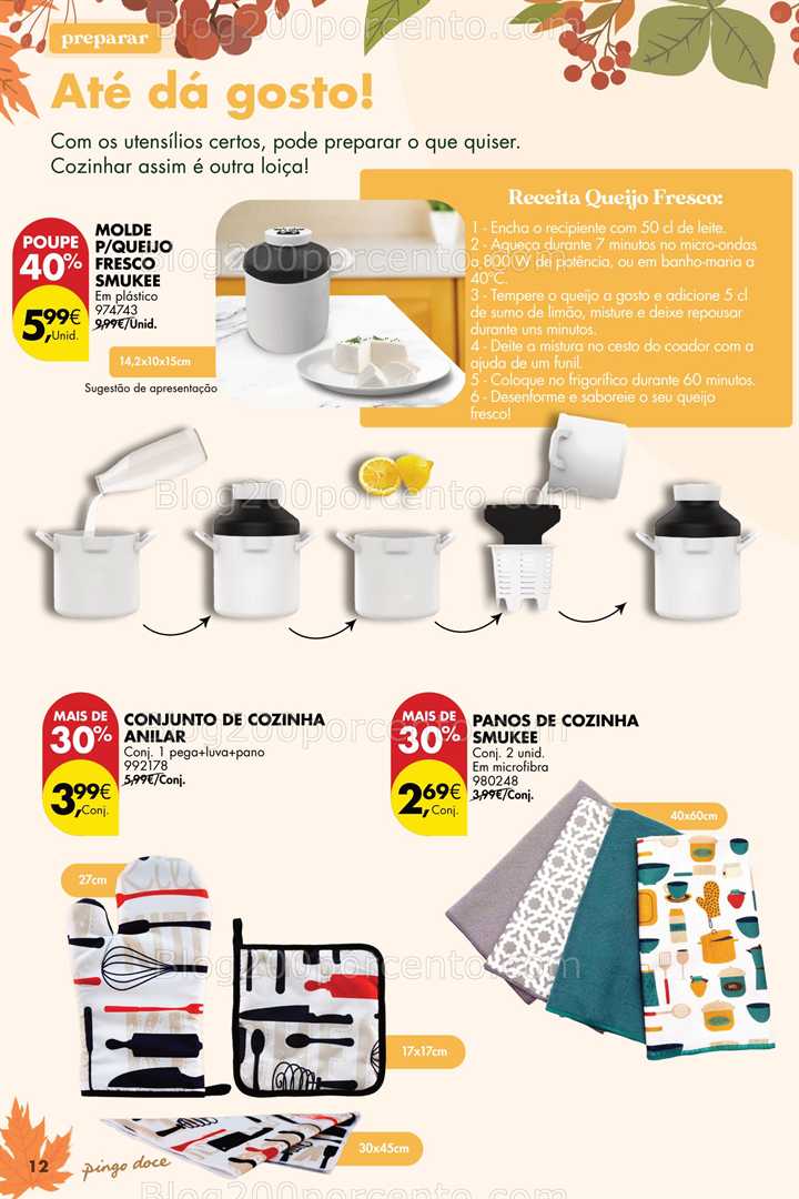 Antevisão Folheto PINGO DOCE Bazar Outono Promoções de 23 setembro a 20 outubro