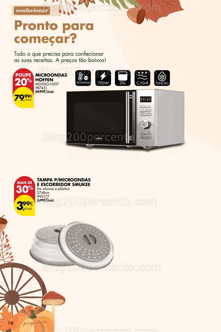 Antevisão Folheto PINGO DOCE Bazar Outono Promoções de 23 setembro a 20 outubro