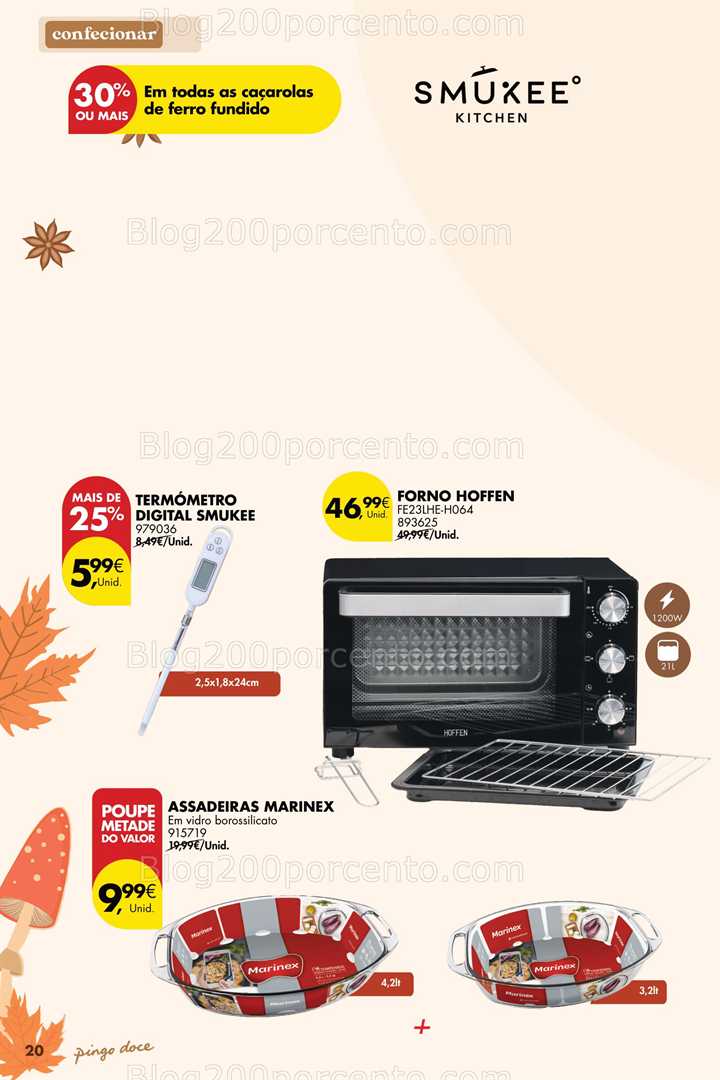 Antevisão Folheto PINGO DOCE Bazar Outono Promoções de 23 setembro a 20 outubro