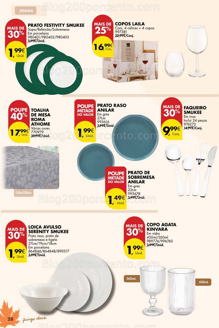 Antevisão Folheto PINGO DOCE Bazar Outono Promoções de 23 setembro a 20 outubro