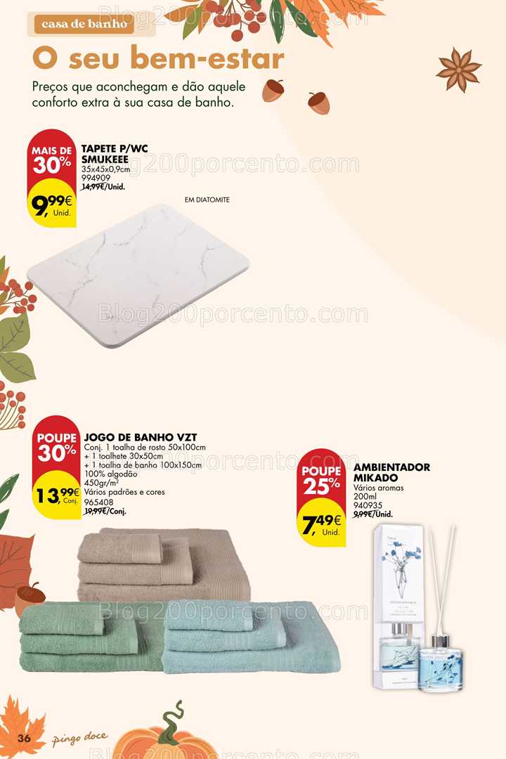 Antevisão Folheto PINGO DOCE Bazar Outono Promoções de 23 setembro a 20 outubro