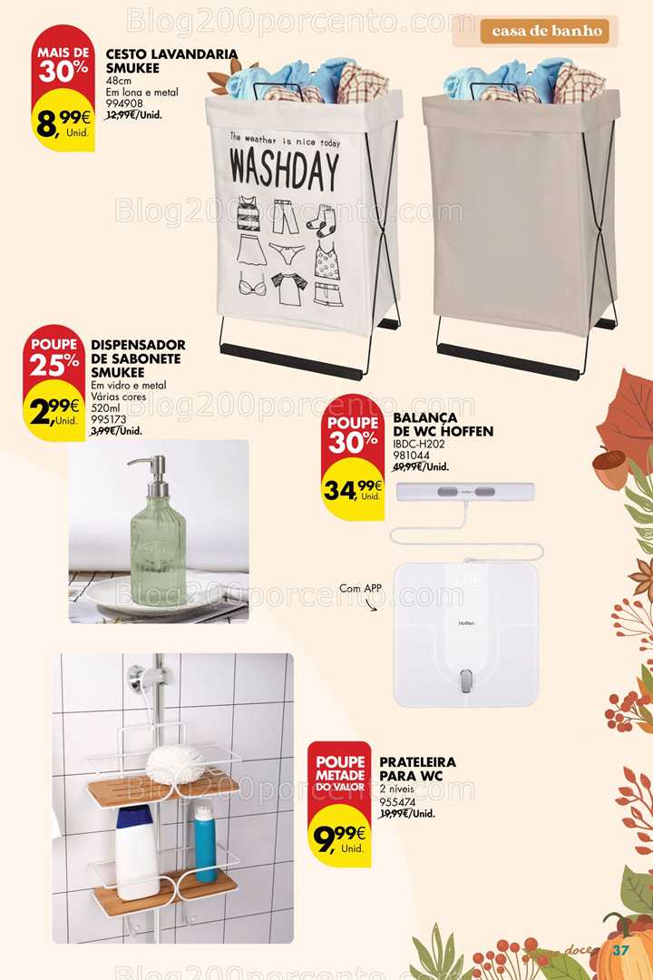 Antevisão Folheto PINGO DOCE Bazar Outono Promoções de 23 setembro a 20 outubro