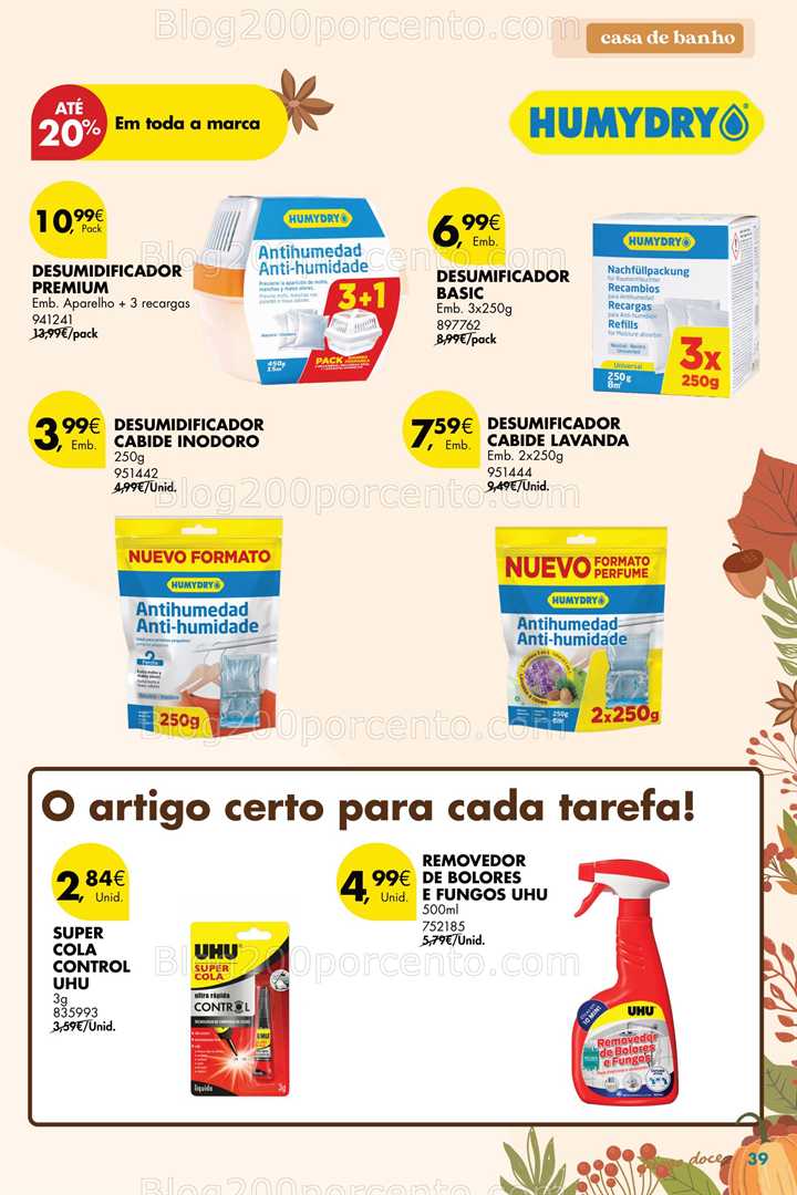Antevisão Folheto PINGO DOCE Bazar Outono Promoções de 23 setembro a 20 outubro