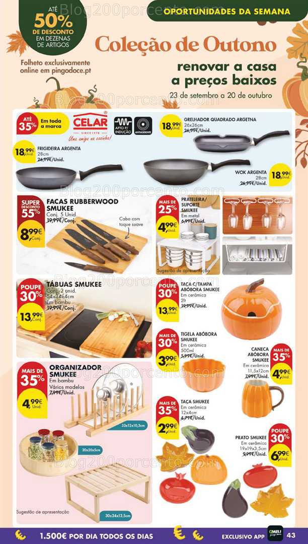 Antevisão Folheto PINGO DOCE Bazar Grandes Promoções de 23 a 29 setembro