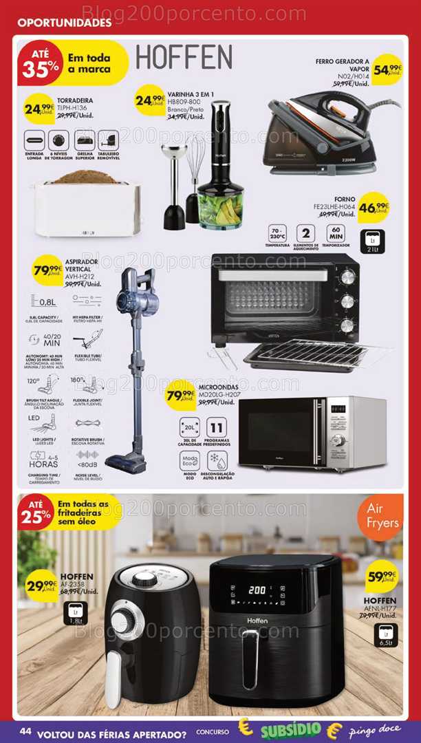 Antevisão Folheto PINGO DOCE Bazar Grandes Promoções de 23 a 29 setembro
