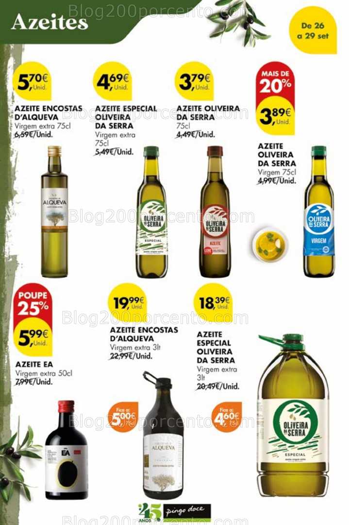 Antevisão Folheto PINGO DOCE Promoções Fim de Semana - 26 a 29 setembro