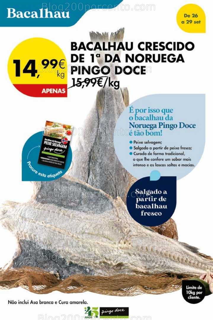 Antevisão Folheto PINGO DOCE Promoções Fim de Semana - 26 a 29 setembro