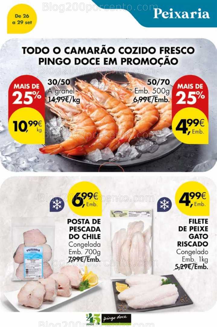 Antevisão Folheto PINGO DOCE Promoções Fim de Semana - 26 a 29 setembro