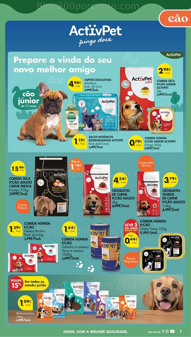 Antevisão Folheto PINGO DOCE Petfood Promoções de 30 setembro a 13 outubro