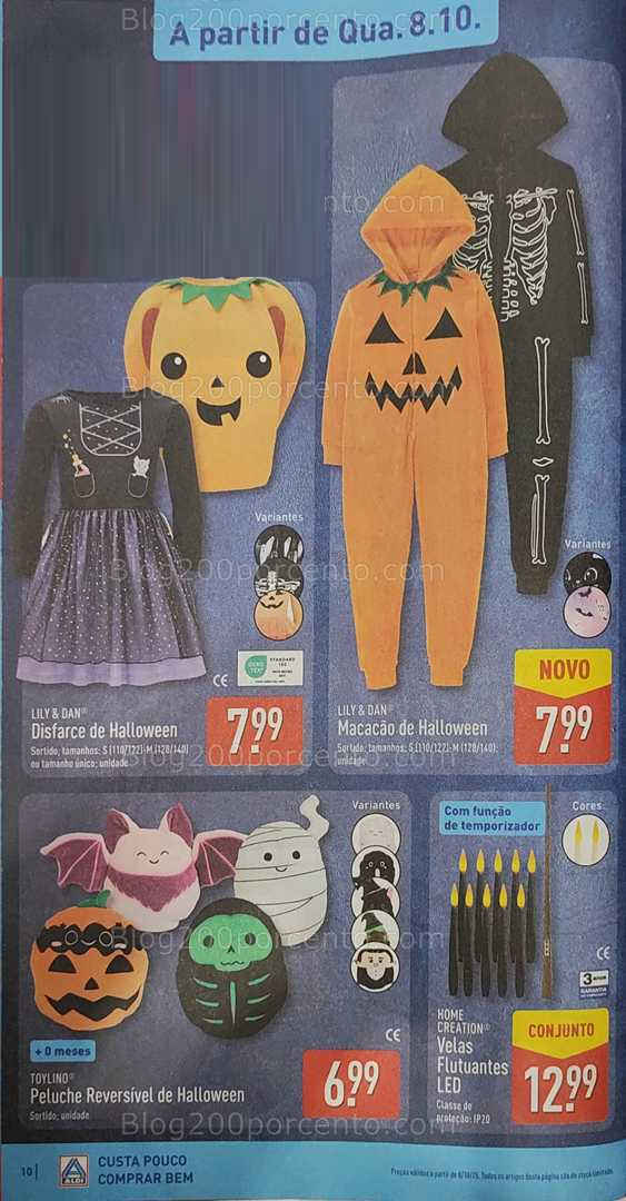 Antevisão Folheto ALDI Halloween Promoções de 6 a 12 outubro