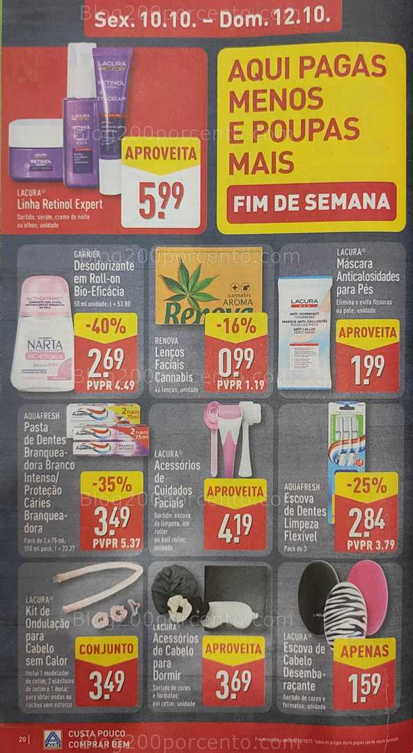 Antevisão Folheto ALDI Promoções de 6 a 12 outubro