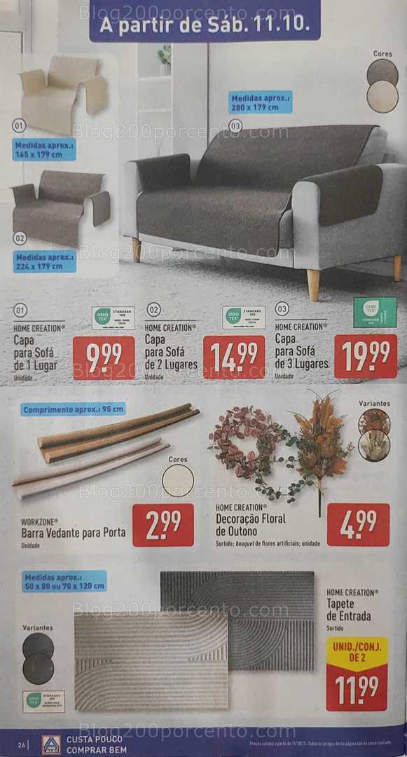 Antevisão Folheto ALDI Casa Promoções a partir de 11 outubro