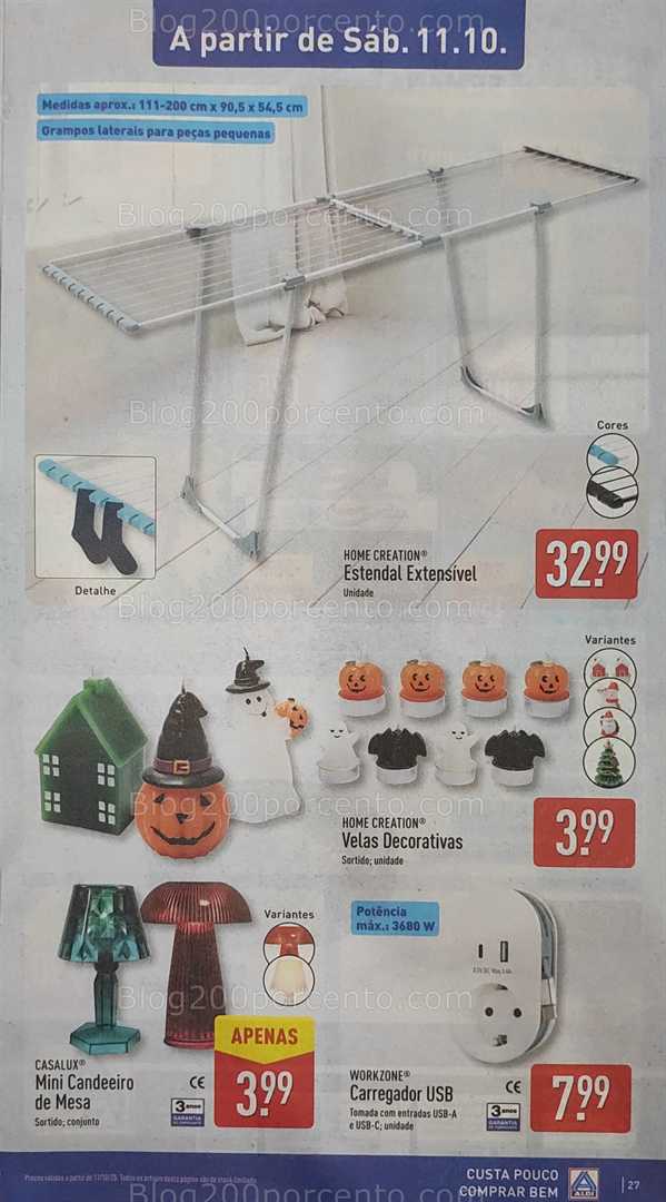 Antevisão Folheto ALDI Casa Promoções a partir de 11 outubro