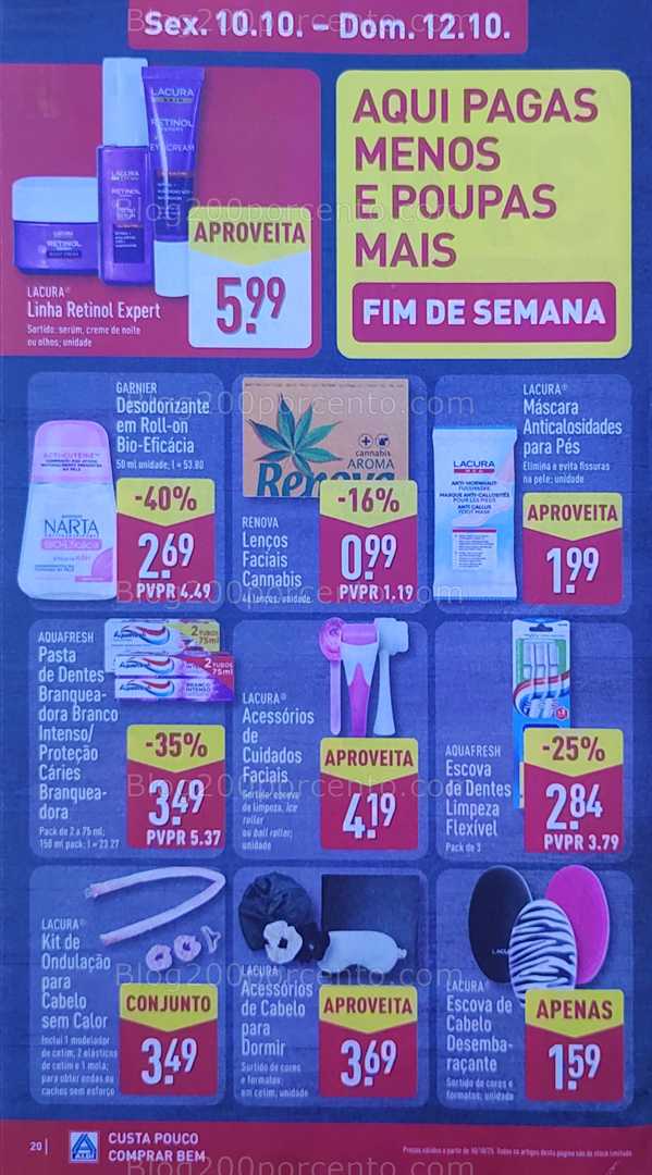 Antevisão Folheto ALDI Promoções de 6 a 12 outubro