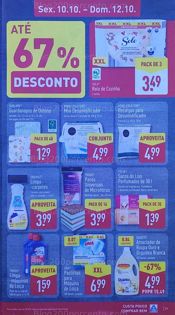 Antevisão Folheto ALDI Promoções de 6 a 12 outubro